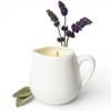 Massage Candle Violets & Muguet Warm Body Oil Candle with Natural Butters Sensory Self-Care & Skin Moisturizing 2.6 Oz White Carafe with Handle Second Life Sixty Eight view 1
