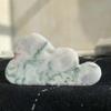113g 2pcs Druzy Moss Agate Cloud Shaped Slab Natural Crystal Wisp for Healing, Calm & Boho Home Decor view 3