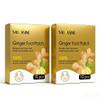Ginger Foot Patch (2 Boxes, 20 Pcs Total) - 100% Natural Foot Pads with Mugwort & Bamboo Vinegar - Vegan Foot Care for Relaxation, Restful Sleep & Daily Vitality view 1