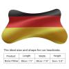 SESLFLKPJK 2Pcs Flag of Germany Car Headrest Protect Neck Pillow Ergonomic Design, Breathable Comfortable Memory Foam Neck Support Headrest Pillow for Driving Seats Car view 2