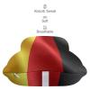 SESLFLKPJK 2Pcs Flag of Germany Car Headrest Protect Neck Pillow Ergonomic Design, Breathable Comfortable Memory Foam Neck Support Headrest Pillow for Driving Seats Car view 4