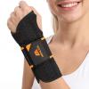 MEENCOOL Carpal Tunnel Wrist Brace Night Support, Adjustable Splint Left Hand for Wrist Pain Relief Hand Brace for Tendonitis, Arthritis, Sprain for Men Women (Black, L) view 1