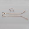 1 Pair Metal Frame Arms Rimless Glasses Legs and Nose Bridge Glasses Replacement Temple Eyewear Frame Temple view 2