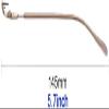 1 Pair Metal Frame Arms Rimless Glasses Legs and Nose Bridge Glasses Replacement Temple Eyewear Frame Temple view 3