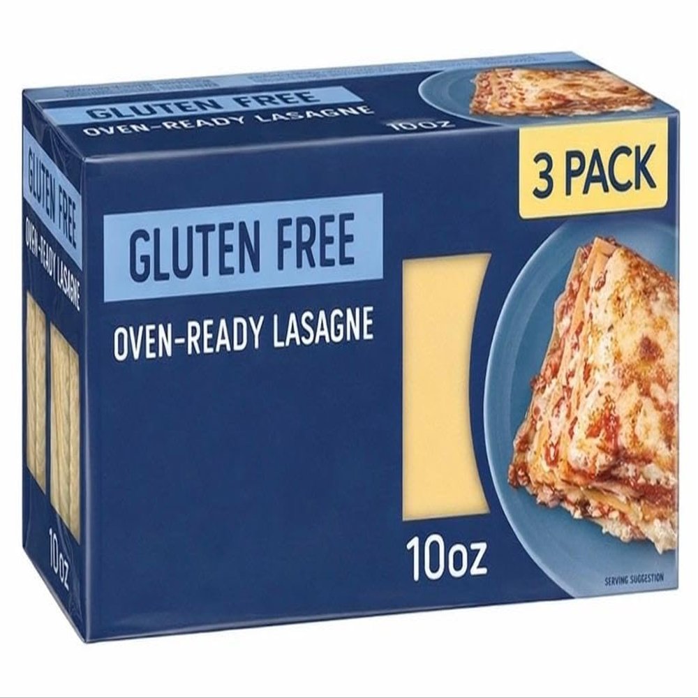 Oven Ready Lasagna, Gluten Free 10 Ounce Boxes (Pack of 3), 30oz