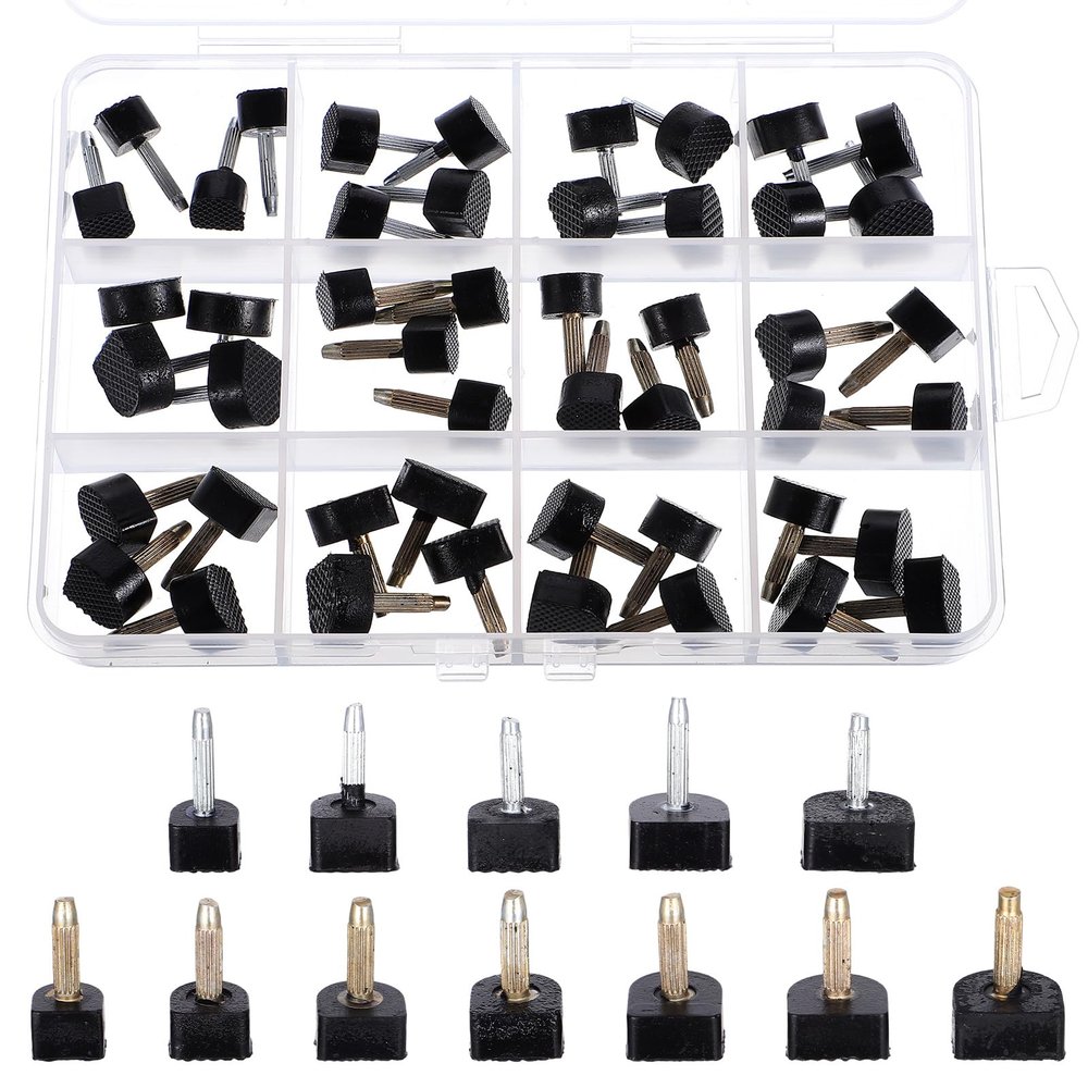 24 Pairs Heel Caps for High Heels, Black U-Shape Heel Replacement Tips (8-12.5mm), Fits Women's Boots & Dress Shoes