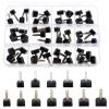 24 Pairs Heel Caps for High Heels, Black U-Shape Heel Replacement Tips (8-12.5mm), Fits Women's Boots & Dress Shoes view 1