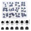 24 Pairs Heel Caps for High Heels, Black U-Shape Heel Replacement Tips (8-12.5mm), Fits Women's Boots & Dress Shoes view 2