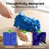 360 Electrostatic Duster Refills, 2026 New Washable & Reusable Microfiber Pads Fleece Duster Refill Compatible Tools for Cleaning Home, Blinds, Car, Pet, Furniture, Fans (Green) view 3