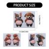 3D Shiba Inu Dog Belly Sticker 3 Sheet 6pcs Super Soft Silicone Anti-Collision Sticker for Home Aesthetics,Cute Puppy Wearing Orange Outfit with Pink Belly Decals Gift (Style B) view 2