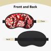 Candy Canes Sleep Mask for Side Sleepers: Blackout Eye Masks for Sleeping - Soft Breathable Soft Eye Shade Cover for Travel - Adjustable Night Blindfold for Men Women Gifts view 2