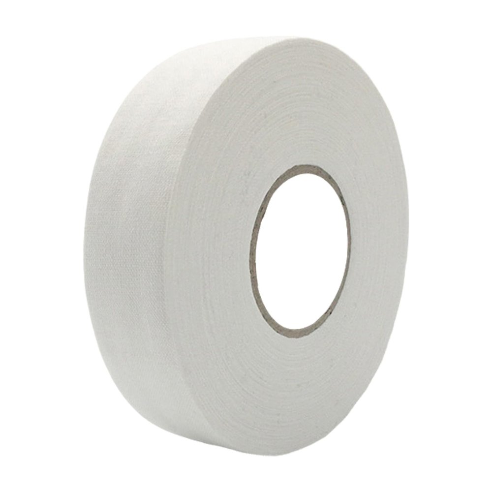JEATHA 1 Roll Hockey Tape Grip Wrappers Athletic Sports Tapes Multipurpose Cloth Tape for Lacrosse Stick Handles White 27 yd x 1 Inch
