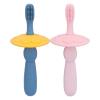 Baby Silicone Toothbrush Ultra Soft Safe Detachable Design Infant Training Toothbrush for Babies Toddlers 2Pcs Food Grade Silicone view 1