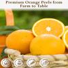 10oz Candied Orange Peel Slices - Orange Peel Strips Cocktail Garnish Glazed, Sweet-Tart Chewy Candied Fruit Peels in Resealable Bag, Perfact for Old Fashioned Garnish & Baking Easter Desserts(283g view 3