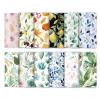 FREEBLOSS 24pcs Glasses Cleaning Cloth Microfiber Cleaning Cloth for Glasses Eyeglasses Reusable Thick Cleaner Cloths Soft Wipes for Camera Lens Phone Screens, 6.3x6.3" Leaves Pattern view 1