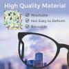 FREEBLOSS 24pcs Glasses Cleaning Cloth Microfiber Cleaning Cloth for Glasses Eyeglasses Reusable Thick Cleaner Cloths Soft Wipes for Camera Lens Phone Screens, 6.3x6.3" Leaves Pattern view 3