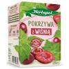 Herbapol Nettle & Cherry Herbal Tea Bags 20 Count Fruit and Herbal Infusion with Nettle Leaves and Juicy Cherry Flavor, Caffeine Free Polish Tea for Daily Drinking, Hot or Iced Wellness Beverage view 2