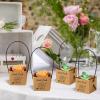 40 Pcs Mini Succulent Favor Boxes, Good Luck Paper Gift Bags With Handles, Square Plant Pots For Parties view 3