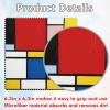 FREEBLOSS 24pcs Glasses Cleaning Cloth Microfiber Cleaning Cloth for Glasses Eyeglasses Reusable Thick Cleaner Cloths Soft Wipes for Camera Lens Phone Screens, 6.3x6.3" Oil Painting Pattern view 4