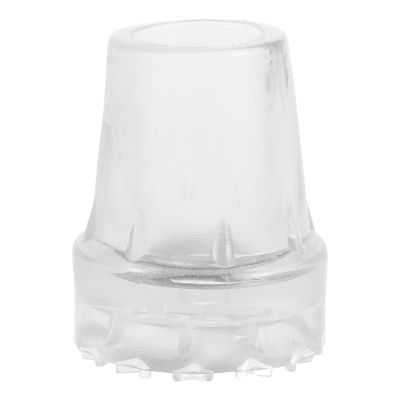 Coolhiya Crutch Tips 7/8 Inch Clear Cane Tip Walking Stick Replacement Feet Cap Crutches Accessories 22 Mm Hole