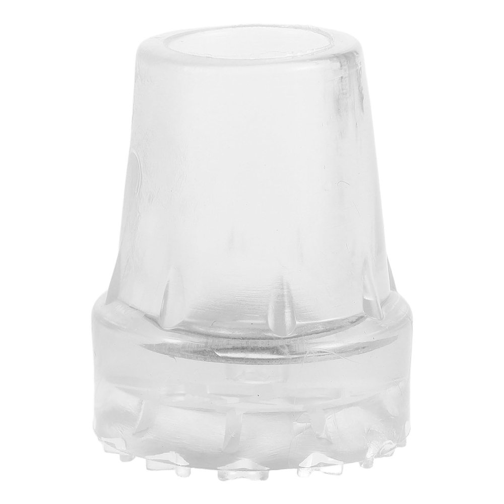 Coolhiya Crutch Tips 7/8 Inch Clear Cane Tip Walking Stick Replacement Feet Cap Crutches Accessories 22 Mm Hole