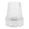 Coolhiya Crutch Tips 7/8 Inch Clear Cane Tip Walking Stick Replacement Feet Cap Crutches Accessories 22 Mm Hole view 1