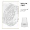 Coolhiya Crutch Tips 7/8 Inch Clear Cane Tip Walking Stick Replacement Feet Cap Crutches Accessories 22 Mm Hole view 3