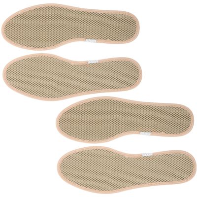 STAHAD Charcoal Shoe Insoles for Men, 2 Pairs Breathable Odor-Resistant Thickened Sports Inserts, Sweat-Absorbing Comfortable Pads for Athletic and Military Training Shoes, Size 41