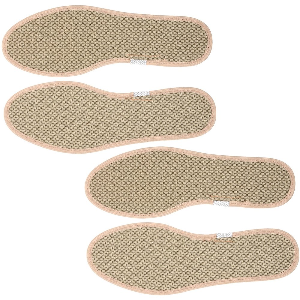 STAHAD Charcoal Shoe Insoles for Men, 2 Pairs Breathable Odor-Resistant Thickened Sports Inserts, Sweat-Absorbing Comfortable Pads for Athletic and Military Training Shoes, Size 41