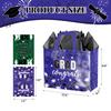 XiaosRen 2Pcs Large Graduation Gift Bags with Card and Tissue Paper, Reusable Non-Woven Bag with Handles for College, Graduation Season Theme Party Decor Supplies (Purple, Green) view 2