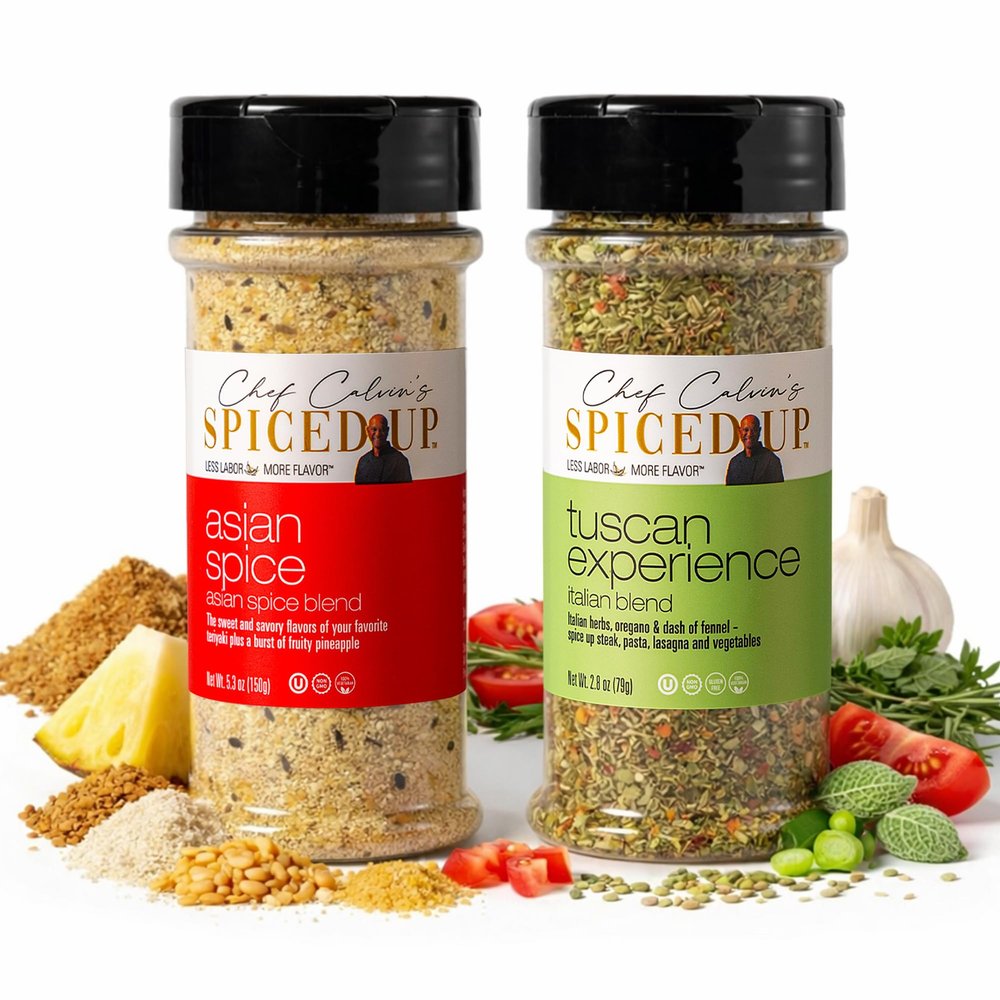 2 Pack Italian Seasoning Blend & Asian BBQ Rubs & Spices for Grilling | All Purpose Seasonings and Spices for Cooking Pasta & Roasting Ribs & Chicken | Brisket Rub for Grilling Meat, Beef & Ribs