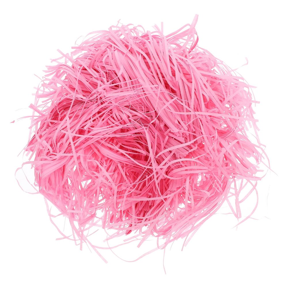 DOITOOL Pink Crinkle Cut Paper Shred Filler 200g Bag Raffia Grass Box Basket Filling Shredded Paper Confetti for Crafting Wrapping and Protective Packaging