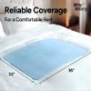 WhyWorry Washable Bed Pads for Adult Incontinence, 34" x 36" (Pack of 2) Washable Pee Pads for Bed Wetting, Heavy Absorbency Reusable Underpads for Elderly & Kids, Waterproof Mattress Protector, Blue view 2