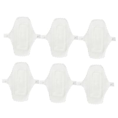 Anneome Reusable Sanitary Pads 6pcs Set Waterproof Cotton Washable Menstrual Cloth Pads 180mm Leakproof Breathable Feminine Care for Everyday Use