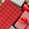 Healvian 5pcs Burgundy and Dark Checkered Wrapping Paper Sheets for Christmas Holiday Wrap, Decorative Tissue for Birthday, Wedding, Valentines Day, 50x70cm view 2
