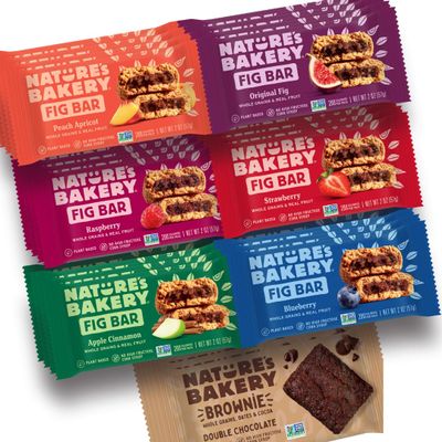 Natures Bakery Fig Bars Variety Pack, 28 Count (4 Bars per Pack, 7 Flavors: Strawberry, Blueberry, Raspberry, Apple Cinnamon, Original Fig, Peach Apricot & Double Chocolate Brownie) | Whole Grain, Vegan Snacks