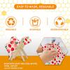 Reusable Beeswax Wraps For Food SML 3 Pack Bee's Wrap for Bowl Covers and Food Storage, Reusable Cling Wrap (Yellow Fruit) view 3