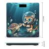 Cat Water Weight Scale Cute Bathroom Scale for Body Highly Accurate Digital Weighing Machine for People Compact LCD Display Scales with Sturdy Toughened Glass Scales view 2