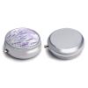 Pastel Floral Pill Box Round Weekly Pills Organizer with Mirror 3 Compartments Portable Travel Pills Container Cute Pill Case for Fish Oil Supplements view 3