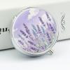 Pastel Floral Pill Box Round Weekly Pills Organizer with Mirror 3 Compartments Portable Travel Pills Container Cute Pill Case for Fish Oil Supplements view 4