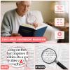 10X 30X Magnifying Glass for Reading, Handheld Magnifier for Reading, 90mm Magnifying Glass Scratch Resistant Lens, Soft Handle for Close Work Book Newspaper Nature Exploration (Pink) view 2