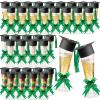 Dunzoom 72 Pack 72 Pack 2026 Graduation Candy Champagne Flute Plastic, Graduation Party Favors for Guests 5 oz Cocktail Disposable Box Jar and Mini Grad Cap with Tassel Pull Bow Glasses (Green) view 1