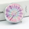 Pastel Tie Dye Pill Box Round Weekly Pills Organizer with Mirror 3 Compartments Portable Travel Pills Container Cute Pill Case for Fish Oil Supplements view 4