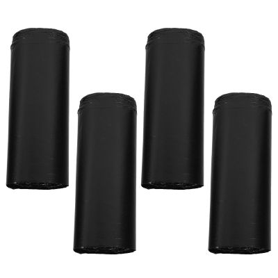 CHILDWEET Black Garbage Bags for Bathroom 45x50cm 2.5 Mil Thick Plastic Trash Bags 200-count 4 Rolls Strong Wastebasket Liners for Home Kitchen Office Use