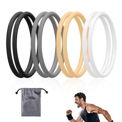 Lyreh 8pcs Patellar Tendon Support Straps, Silicone Patella Band Stabilizer with Storage Bag Elastic Patella Knee Brace for Men Women Running Basketball Soccer Hiking and Sports (Color 4)