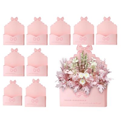10pack Valentine Envelope Boxes, 10Pcs Valentine's Day Floral Envelope Boxes | Flower Bags For Kids Family Wife Mother Sister Daughter Holiday Blessings New Year Party