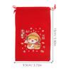 GRIRIW 6pcs 2025 Year of The Snake Chinese Red Candy Drawstring Bags 10x16cm Lunar New Year Treat Pouches for Party Favors and Festival Presents view 2