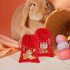 SAFIGLE 6pcs 2025 New Year Red Drawstring Candy Bags Chinese Festive Treat Pouches for Lunar New Year Party Favor Wrapping Supplies view 4