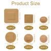120PCS Breathable Stretch Fabric Adhesive Bandages Variety Pack 6 Sizes Round Oval Square Small Area Flexible Coverage for Face Finger Nose Toe Minor Cuts Scrapes view 2