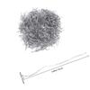 DOITOOL Raffia Crinkle Cut Shredded Paper Filler 100g Double-Sided Silver Tissue Paper for Box Stuffing and Wedding Bouquet Packaging view 2
